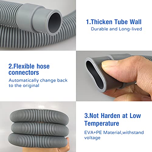 Moocuca 1M Thick Washing Machine Hose Extension Kit