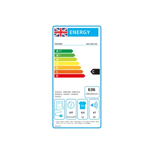Hoover 9Kg White Vented Tumble Dryer with Sensor
