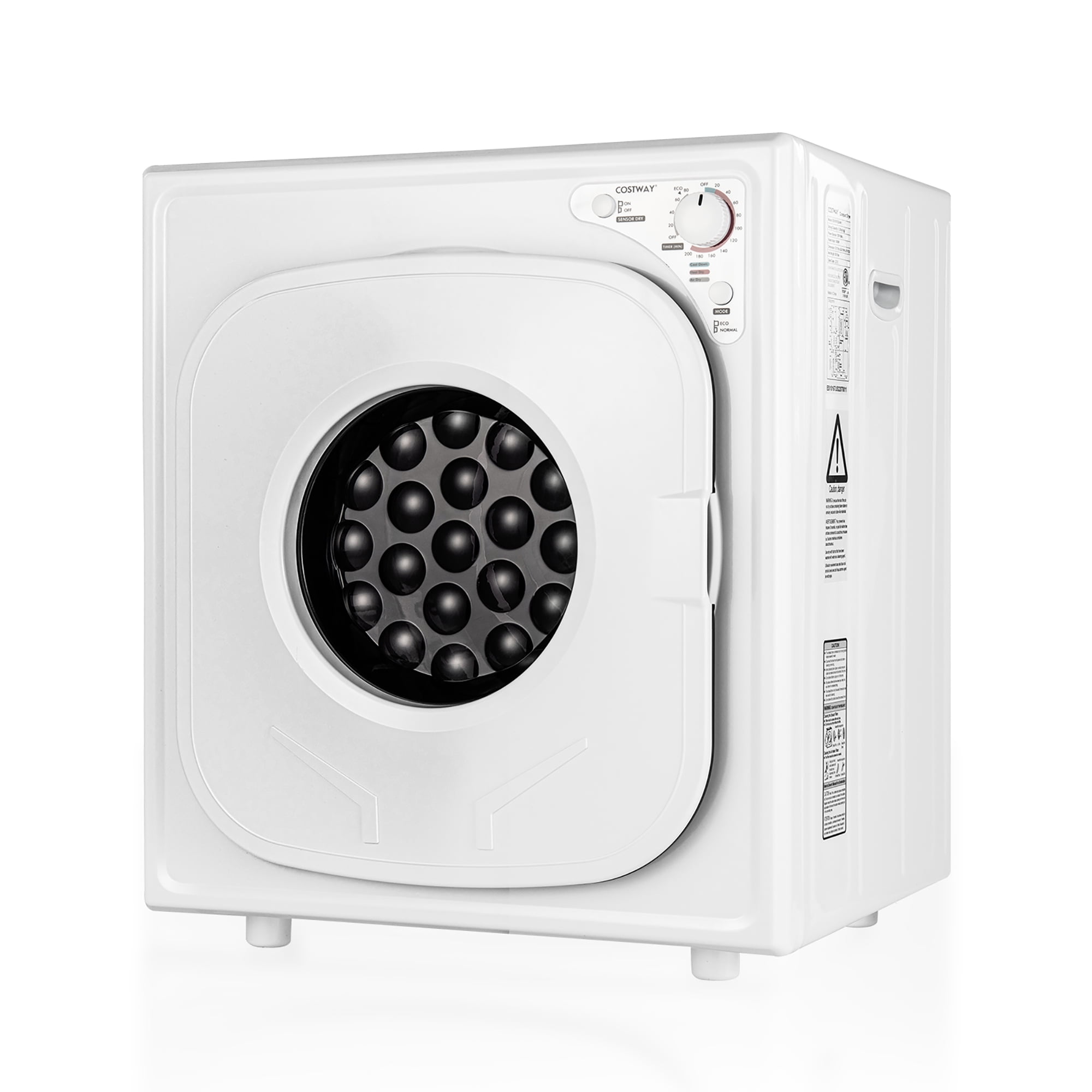Costway 1500W Compact Stainless Steel Tumble Dryer