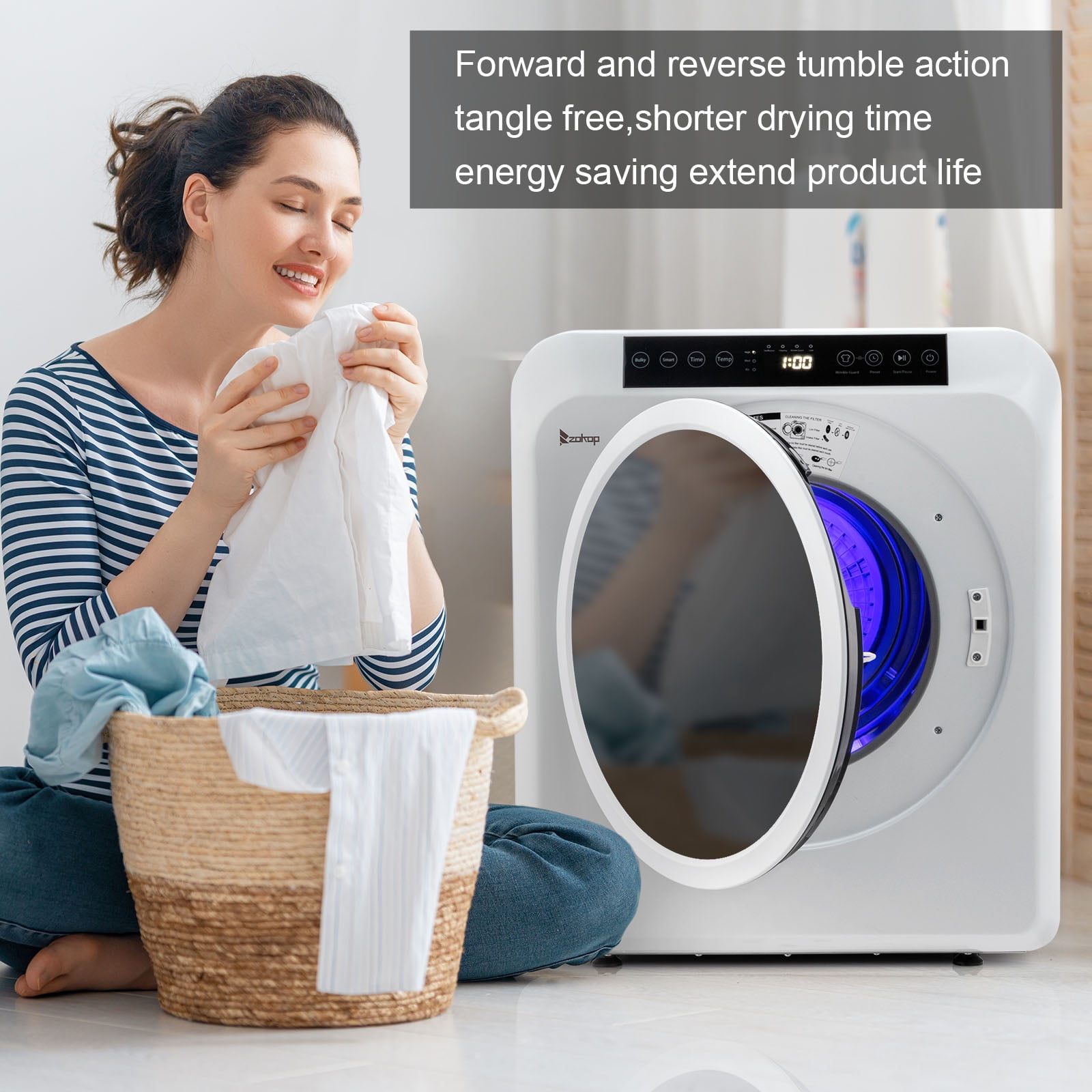 Ktaxon 3.5 cu. ft. Compact Electric Dryer