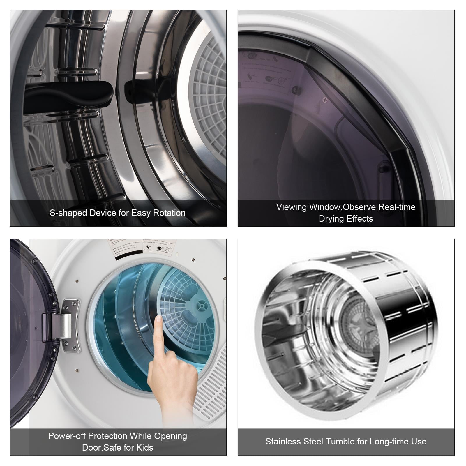 Ktaxon Compact 3.5 cu ft Electric Dryer