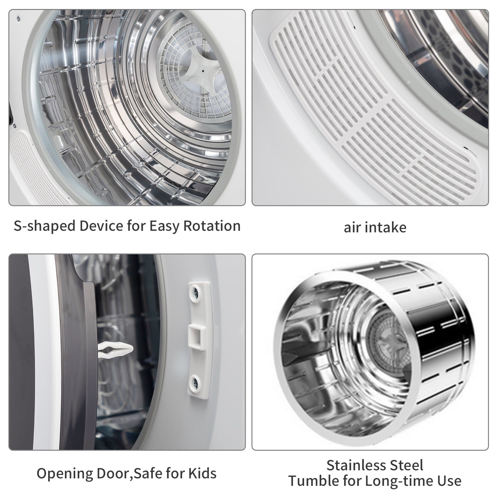 Ktaxon 3.5 cu. ft. Compact Electric Dryer