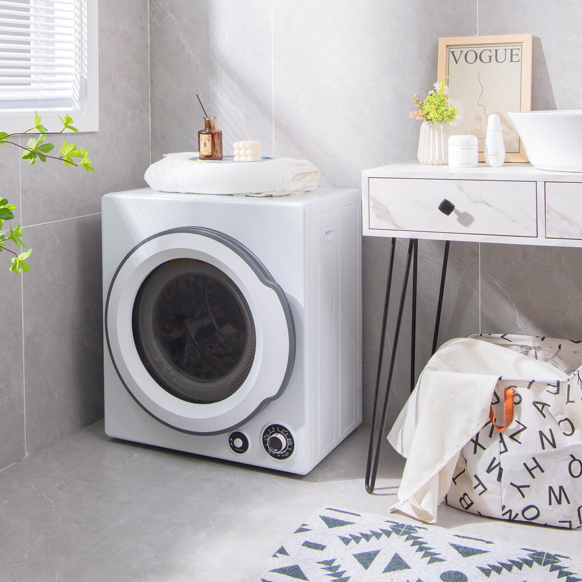 Gymax 13.2 lbs Compact Electric Tumble Dryer