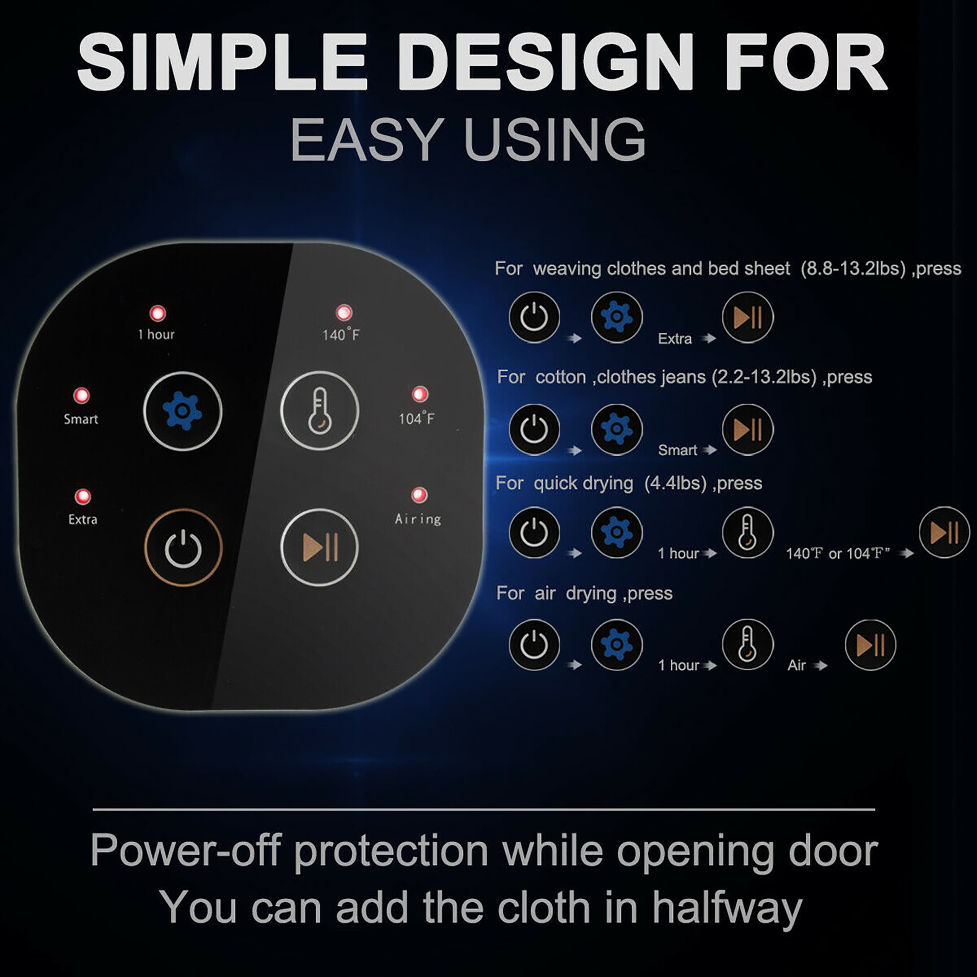 Costway Electric Portable Tumble Dryer - 13.2 lbs