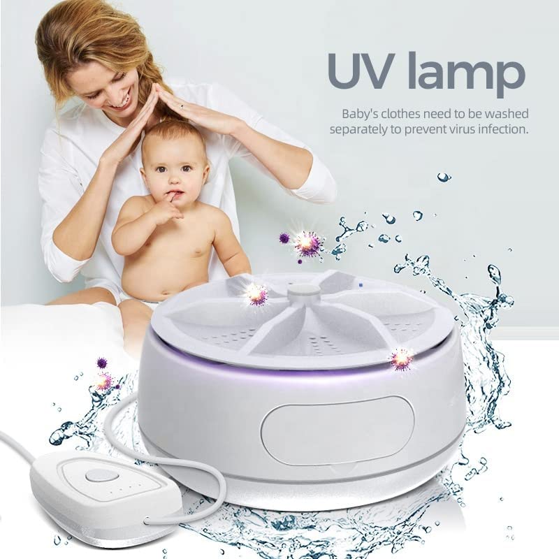 Portable Mini Ultrasonic Washing Machine for Travel