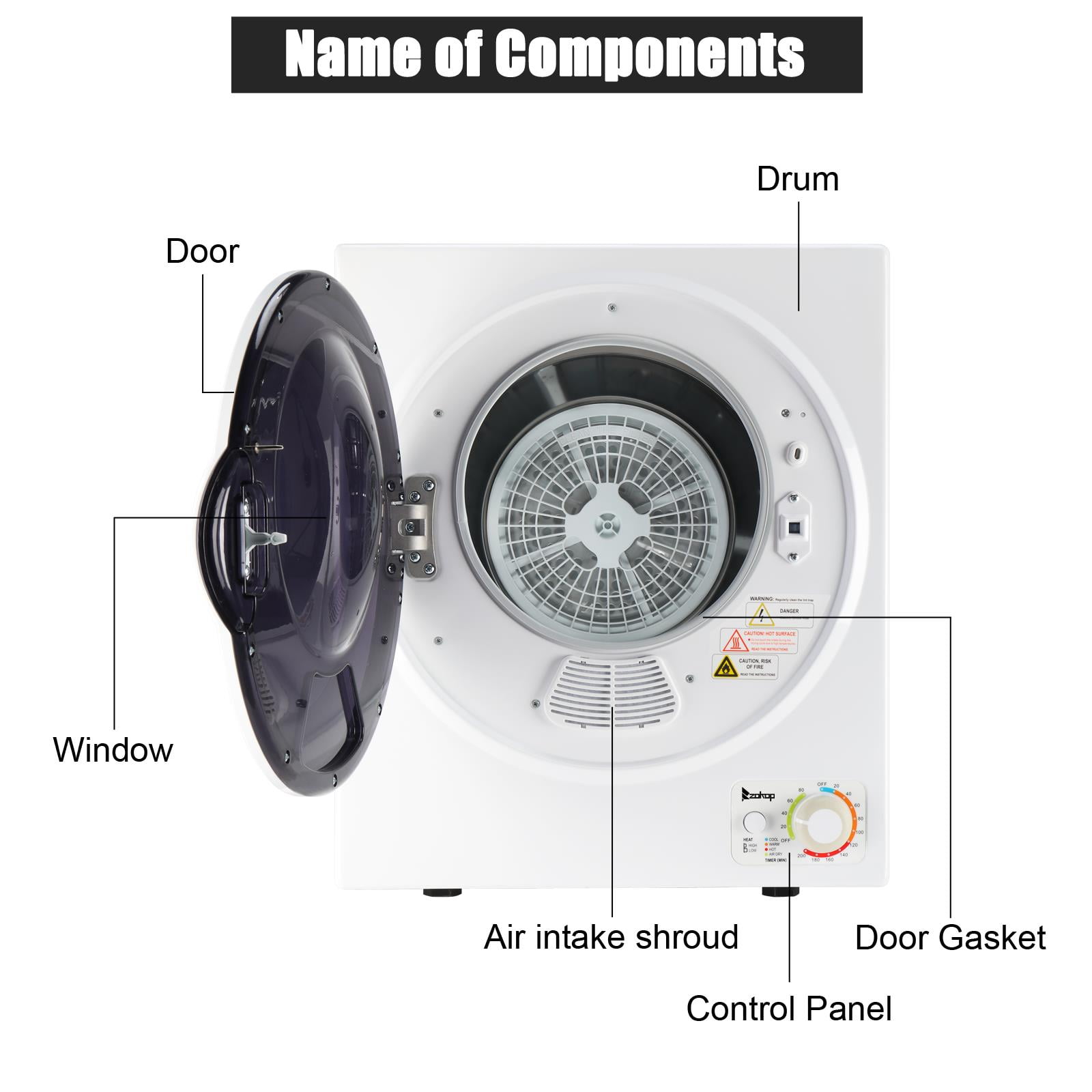 Zimtown 1.6 cu ft Portable Electric Dryer