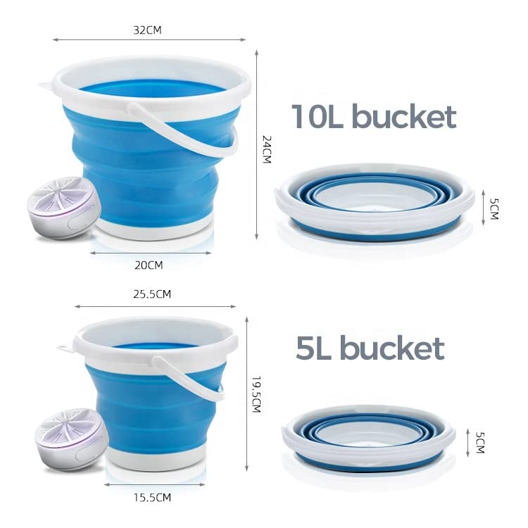 Portable Mini Ultrasonic Washing Machine for Travel