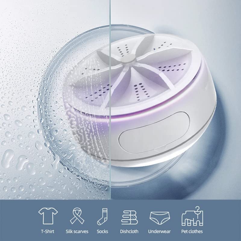 Portable Mini Ultrasonic Washing Machine for Travel