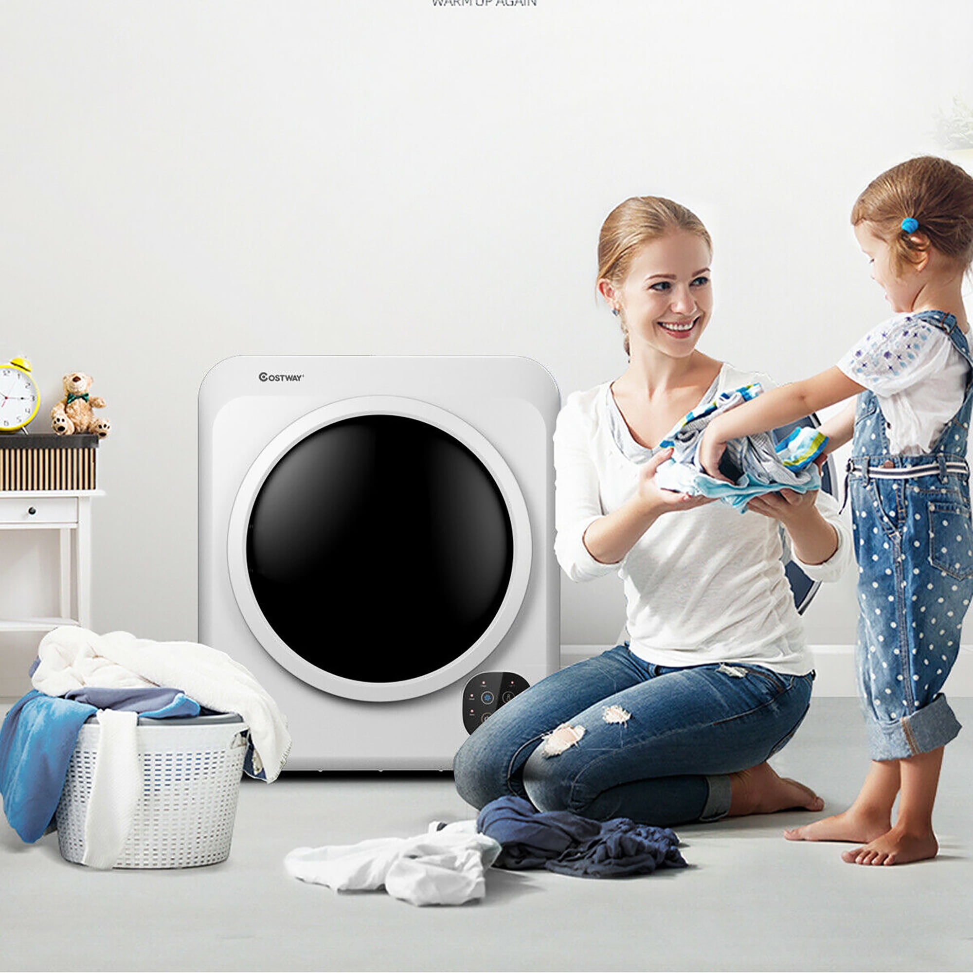 Costway Electric Portable Tumble Dryer - 13.2 lbs
