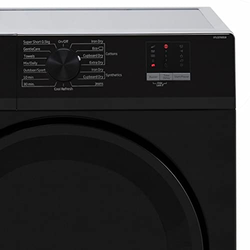 Beko 7kg Black Freestanding Condenser Dryer