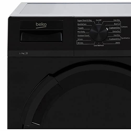 Beko 7kg Black Freestanding Condenser Dryer