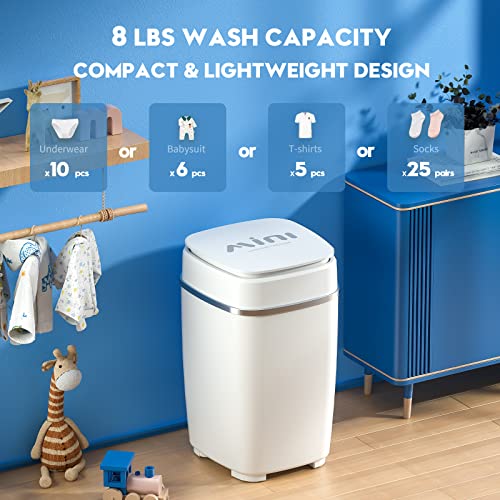 Auertech 8LBS Portable Mini Washing Machine