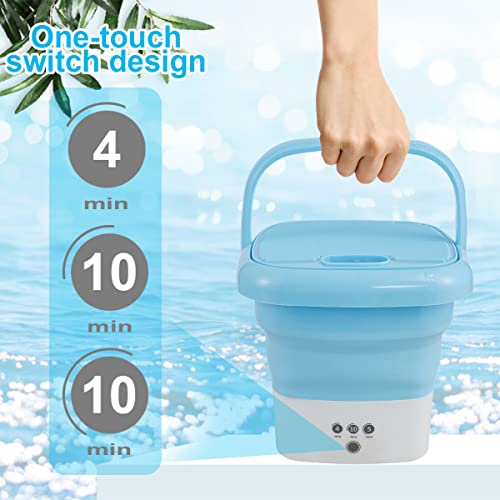 Mini Portable Ultrasonic Washing Machine with Drain Basket