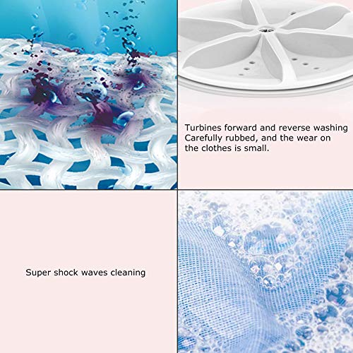 Compact 3.8L Travel Washing Machine for Laundry