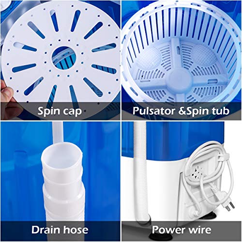 TANGZON 2-in-1 Portable Mini Washer and Spin Dryer