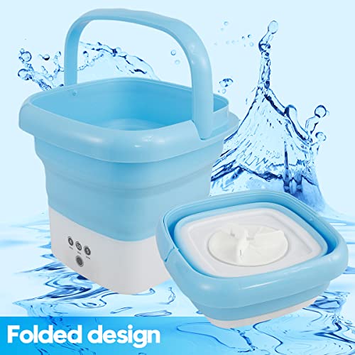 Mini Portable Ultrasonic Washing Machine with Drain Basket