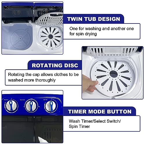 Display4top Compact Twin Tub Washing Machine and Dryer