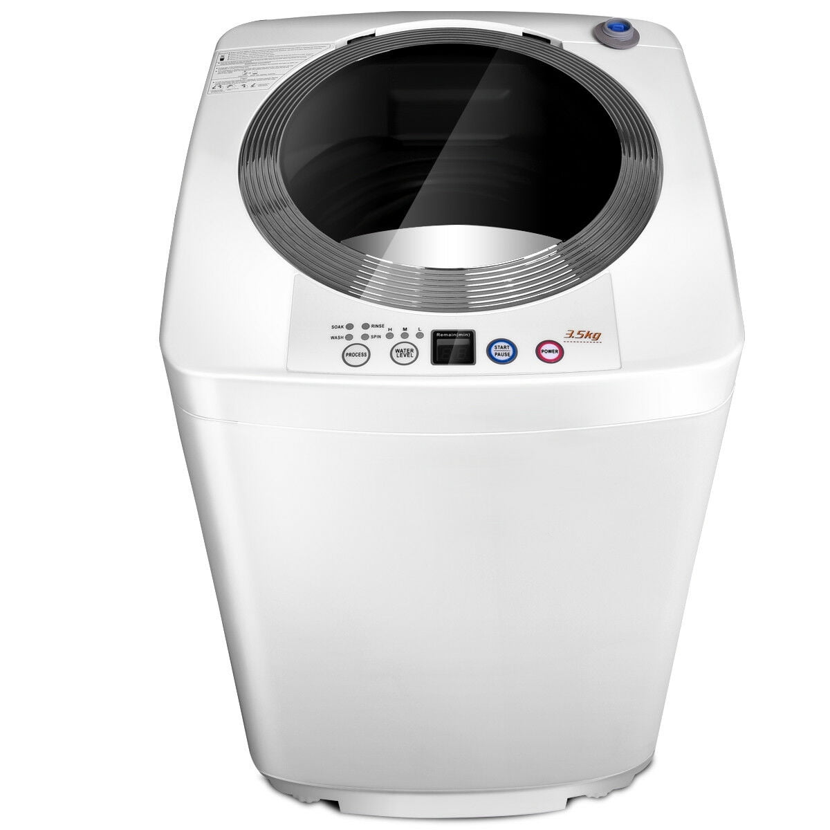 Compact 7.7 lbs Automatic Laundry Washer with Pump