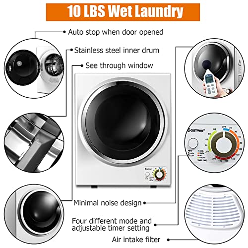 ARLIME Compact Portable Clothes Dryer with 4 Modes