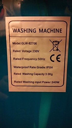 Leisure Direct 3kg Mini Portable Washing Machine