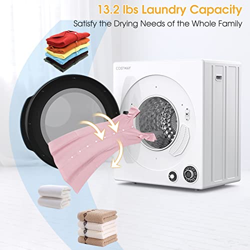 COSTWAY Compact 13.2 lbs Electric Clothes Dryer