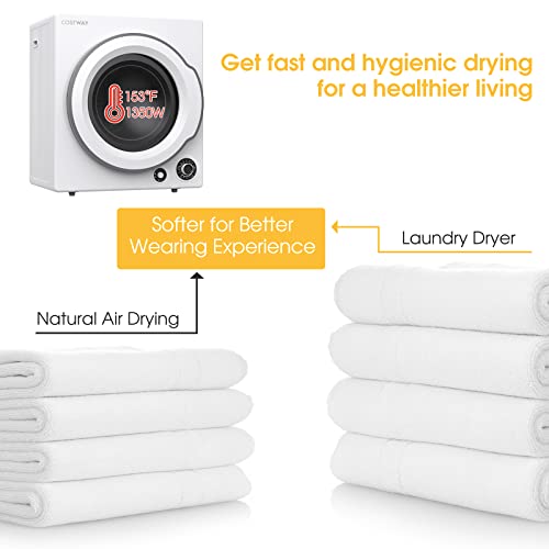 COSTWAY Compact 13.2 lbs Electric Clothes Dryer
