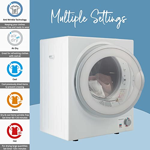 Cookology Mini Vented Tumble Dryer 2.5kg - White