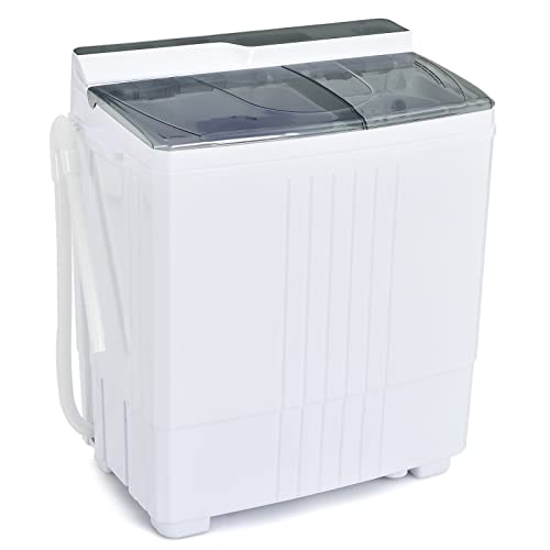 TANGZON Compact Twin Tub Washer and Spin Dryer