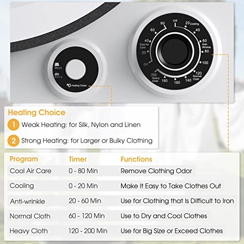 COSTWAY Compact 13.2 lbs Electric Clothes Dryer