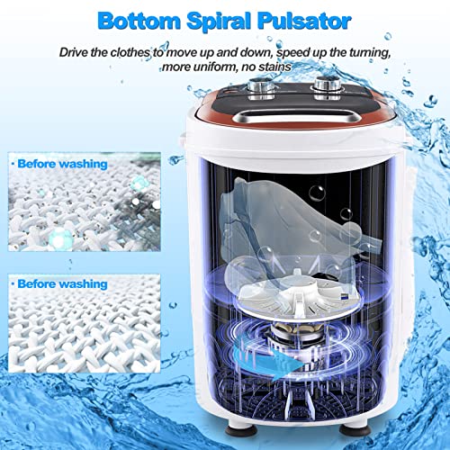 Portable 2-in-1 Mini Washing Machine & Spin Dryer