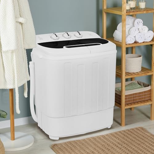 Portable Washing Machine with Spin Cycle and Drain