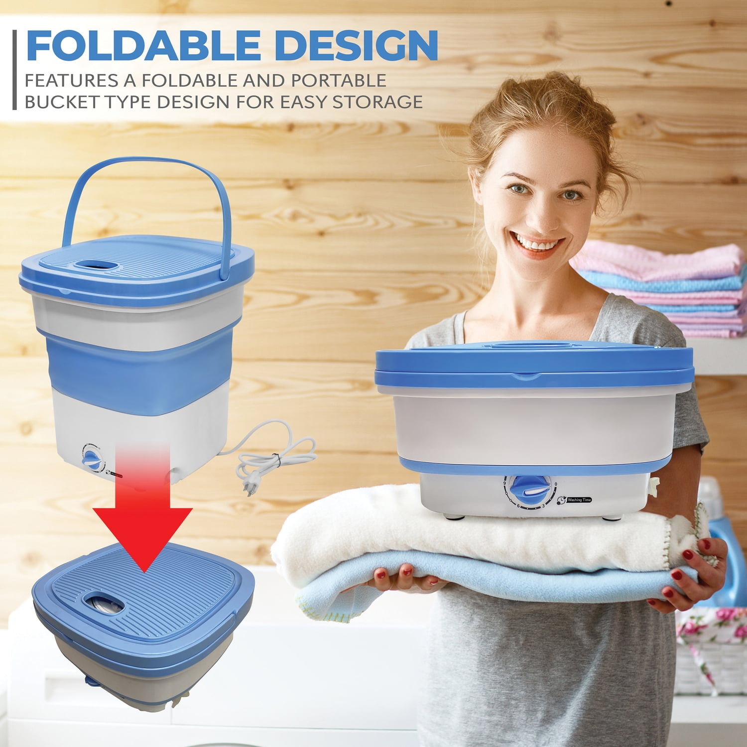 Lightweight Mini Top Load Washing Machine - 4.41 lbs