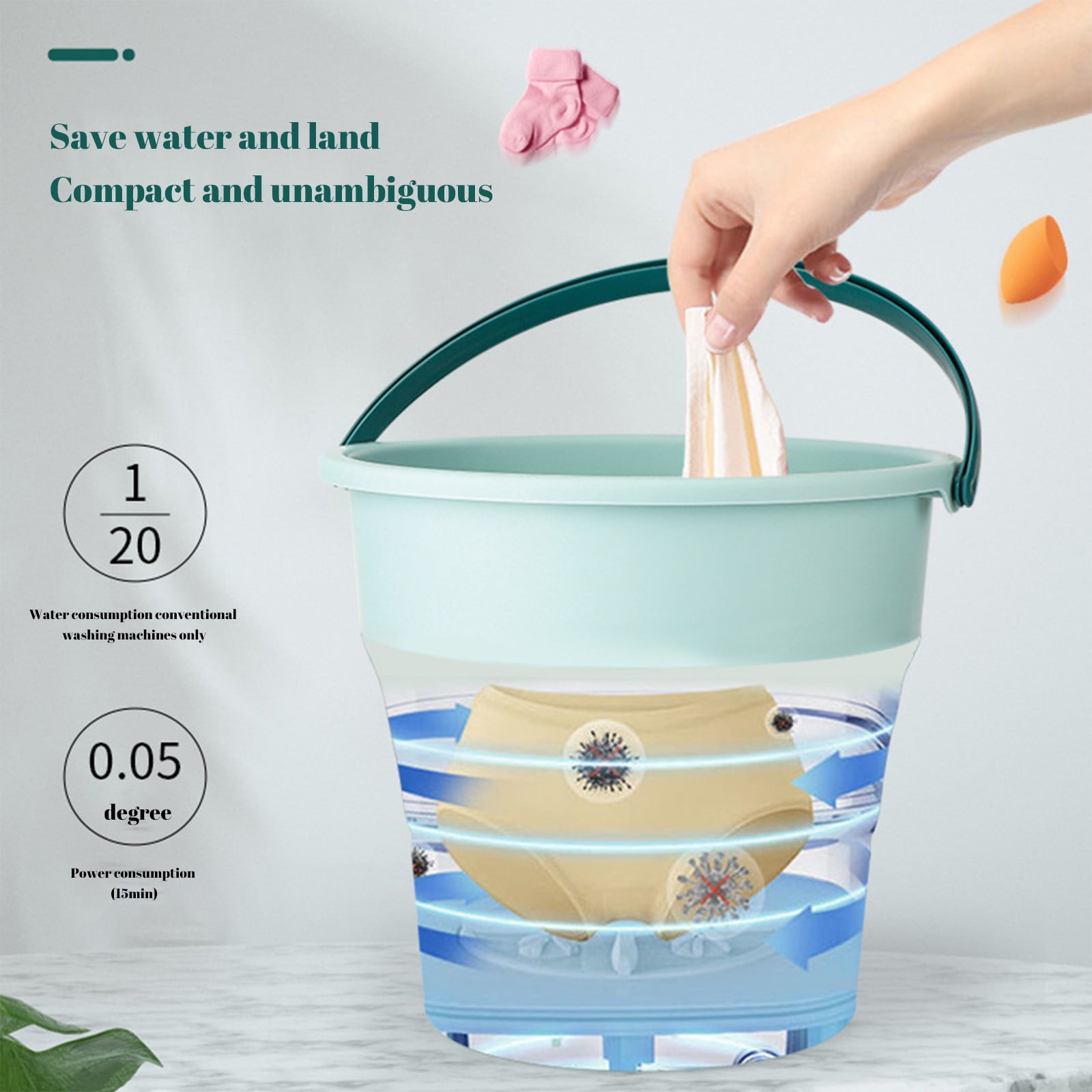 Dezsed Mini Portable Folding Washing Machine