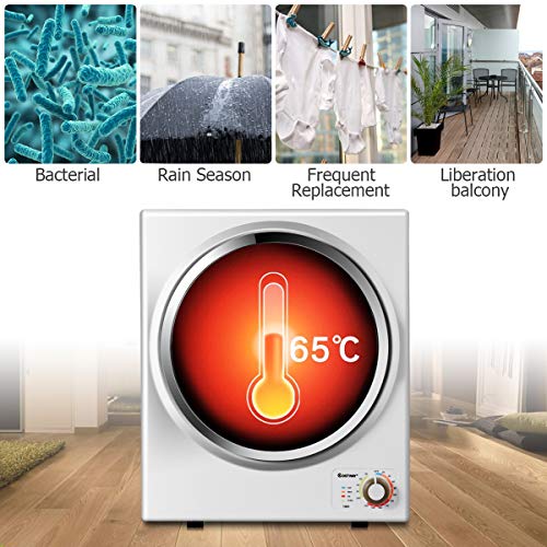 COSTWAY VD-23598EP Electric Tumble Dryer Silver