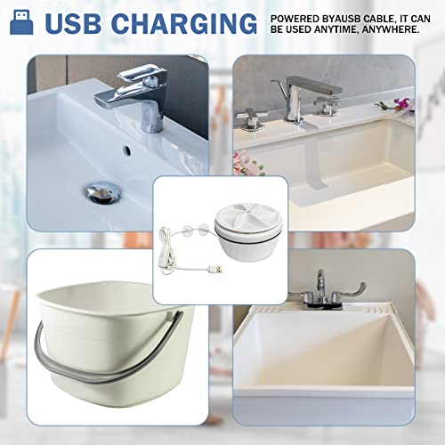 YOCEHOMI Mini Portable Washing Machine with USB