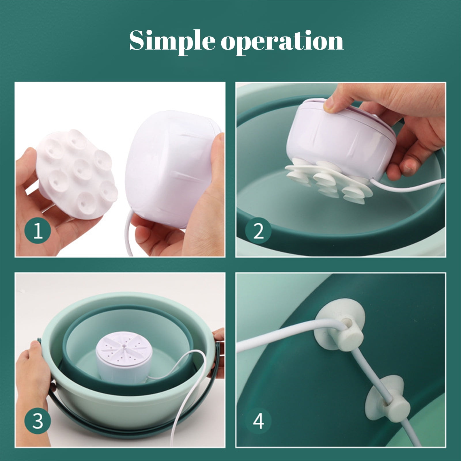 Dezsed Mini Portable Folding Washing Machine