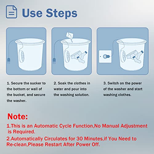 YOCEHOMI Mini Portable Washing Machine with USB