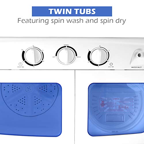 Giantex Portable Twin Tub Washing Machine 20lbs
