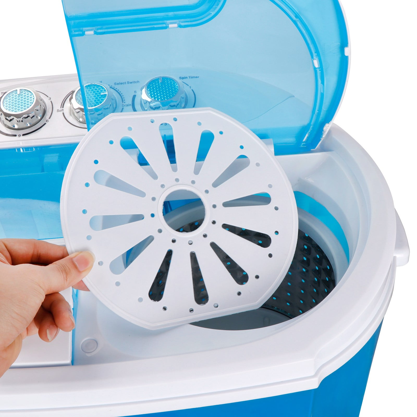 ZENY Mini Twin Tub Portable Washing Machine