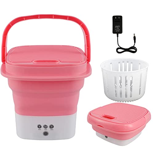 Compact Mini Washing Machine and Dryer Combo - Pink