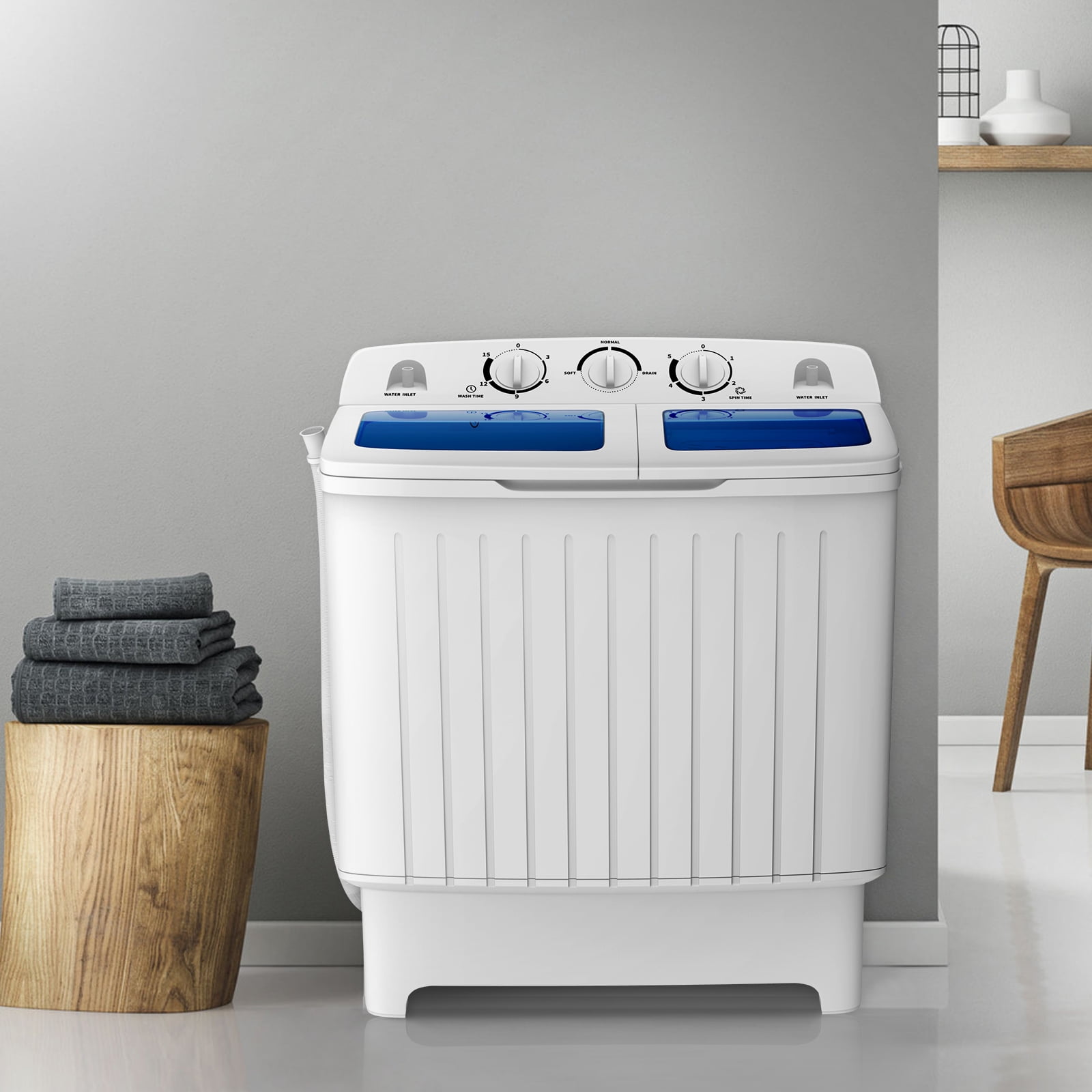 Costway Portable Mini Twin Tub Washing Machine