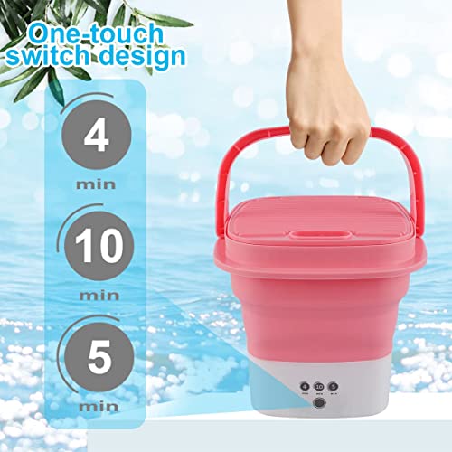 Compact Mini Washing Machine and Dryer Combo - Pink