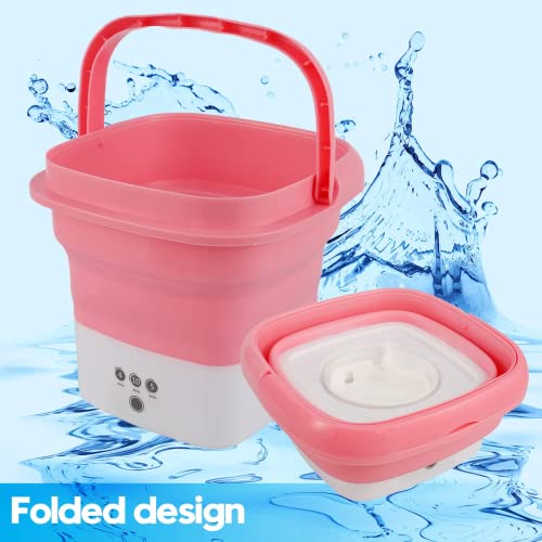 Compact Mini Washing Machine and Dryer Combo - Pink