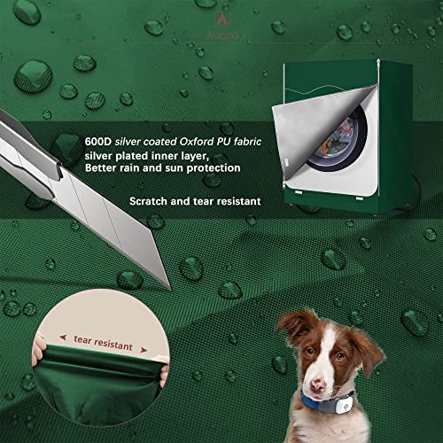 Alasou XL Outdoor Washing Machine Cover, Dark Green