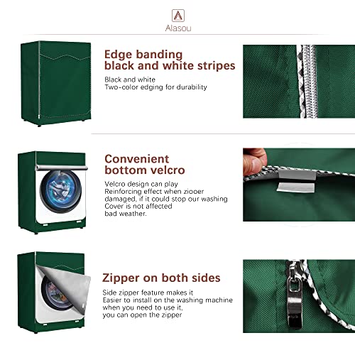 Alasou XL Outdoor Washing Machine Cover, Dark Green