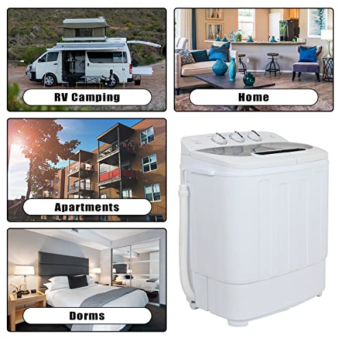 ZENSTYLE Compact Mini Twin Tub Washing Machine
