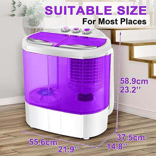 Mini Portable Electric Washer and Spin Dryer - 3.6KG