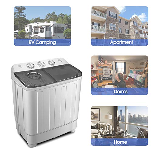 Portable Twin Tub Washing Machine & Spin Dryer