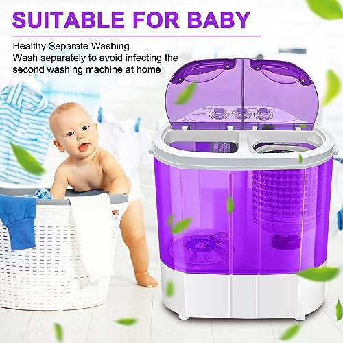 Mini Portable Electric Washer and Spin Dryer - 3.6KG