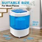 Display4top Portable Mini Washing Machine with Spin Cycle